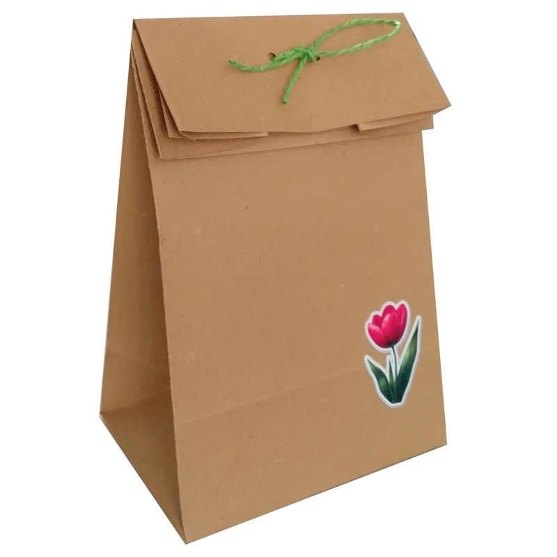 پاکت هدیه مدل سال نو و گل لاله مجموعه 10 عددی