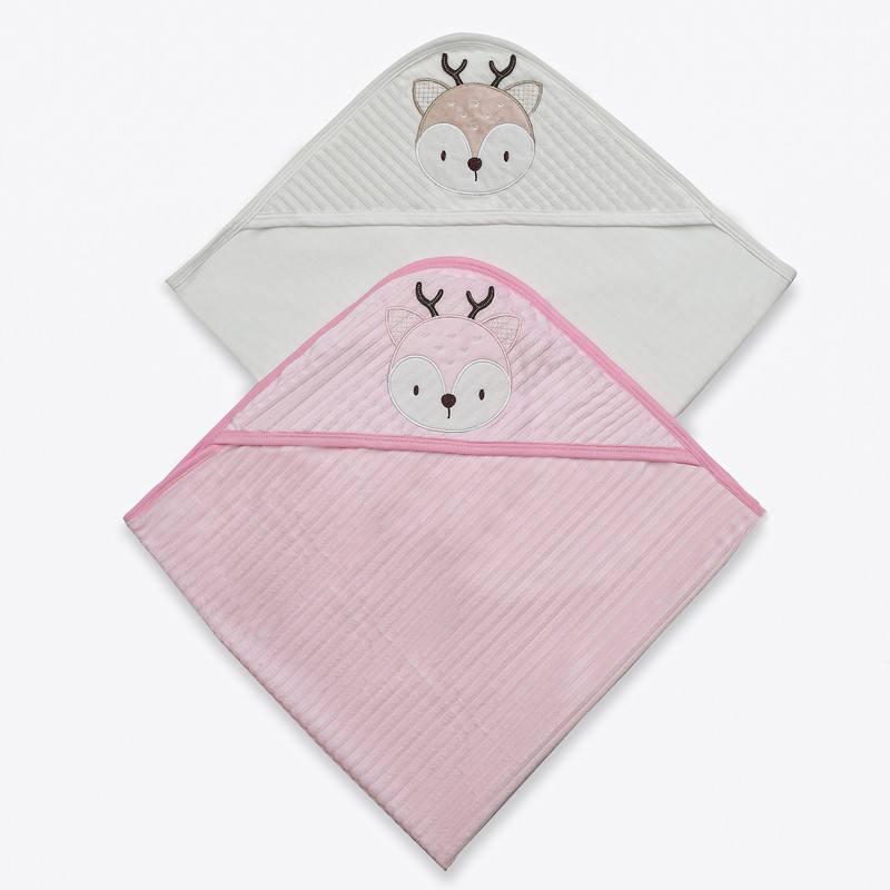 پتو تیک مک مدل گوزن پشت پنبه سایز 80x80 سانتی متر