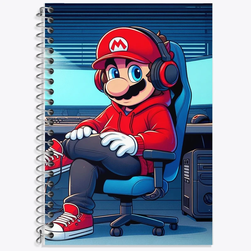 دفتر لغت 50 برگ خندالو طرح سوپرماریو (Super Mario) کد F962