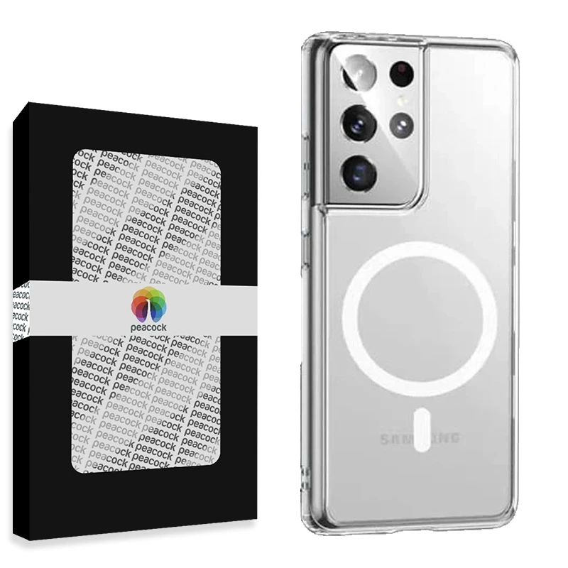 کاور پیکوک مدل Clear Magsafe مناسب برای گوشی موبایل سامسونگ Galaxy S21 Ultra