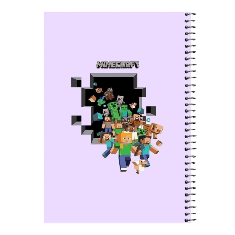دفتر مشق 80 برگ اس جی مدل ماینکرفت کد۱۲   