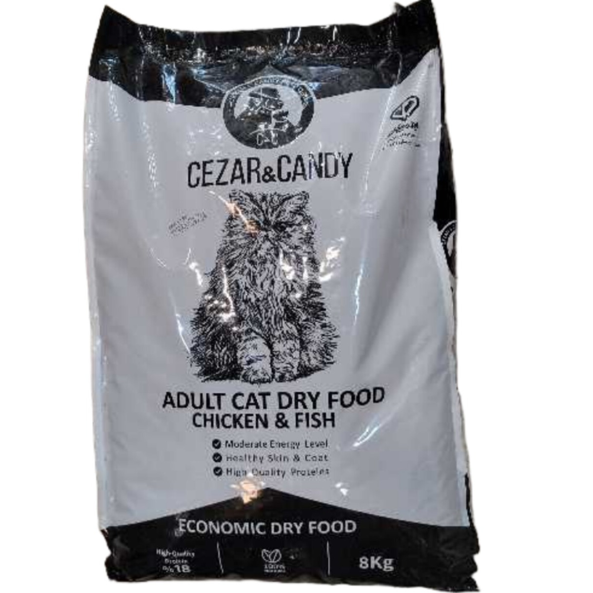 غذای خشک گربه سزار و کندی مدل حمایتی وزن 8000 گرم