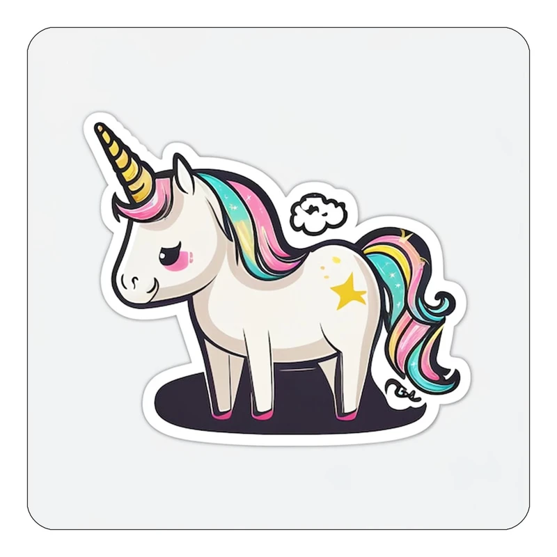 مگنت کاکتی طرح اسب تک شاخ و یونیکورن مدل mp32046