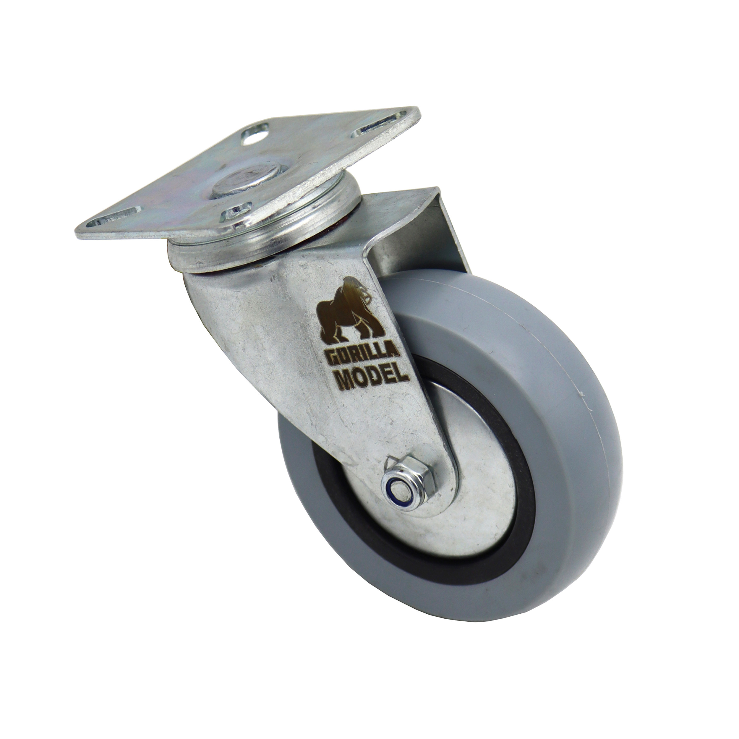 چرخ گردان کفی دار مدل گوریلا کد YP-LASTIC-KAFI-100MM