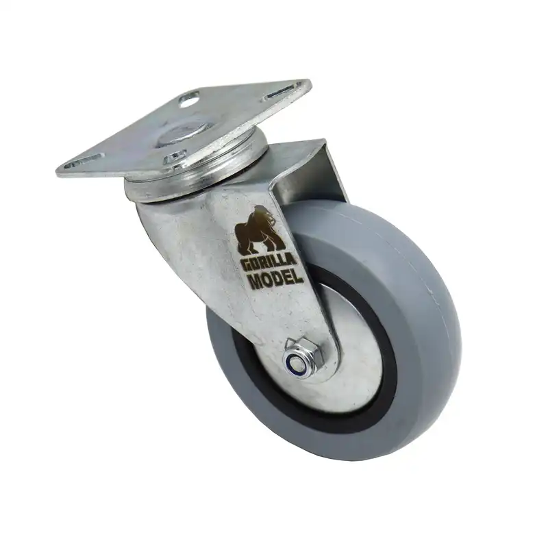 چرخ گردان کفی دار مدل گوریلا کد YP-LASTIC-KAFI-100MM