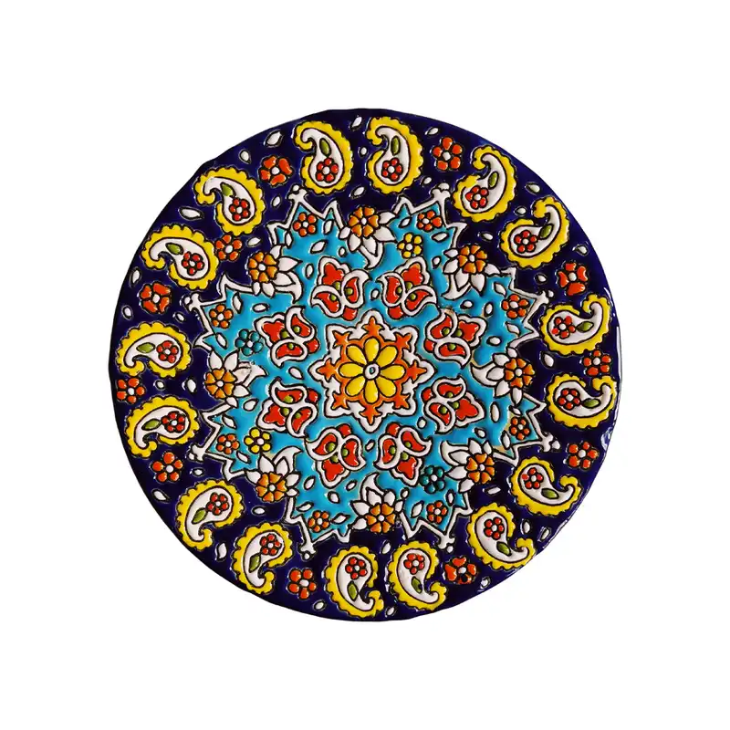 بشقاب میناکاری کد 701 مجموعه 6 عددی