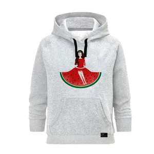 هودی زنانه مدل دختر یلدا کد J100 رنگ طوسی