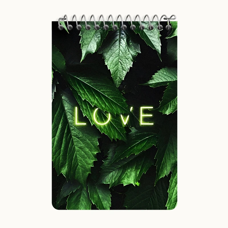 دفتر یادداشت 50 برگ خندالو طرح Love کد F9274