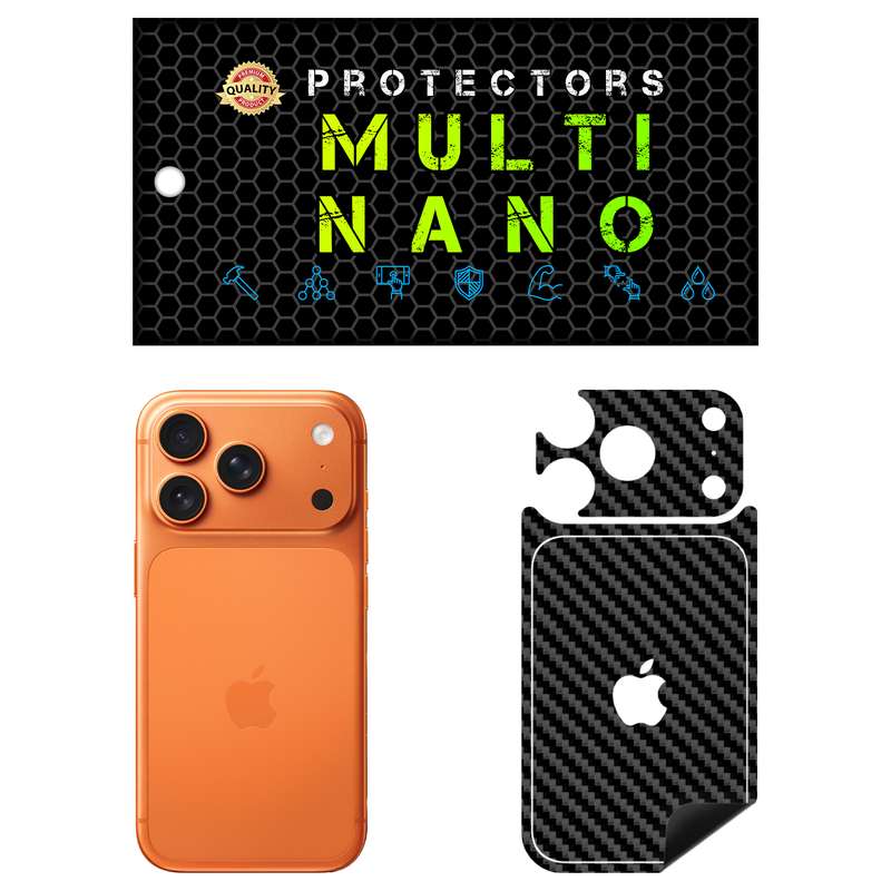برچسب پوششی مولتی نانو طرح کربن مدل X-F1C مناسب برای گوشی موبایل اپل iPhone 17 Pro