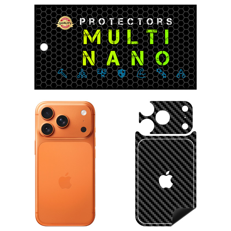 برچسب پوششی مولتی نانو طرح کربن مدل X-F1C مناسب برای گوشی موبایل اپل iPhone 17 Pro