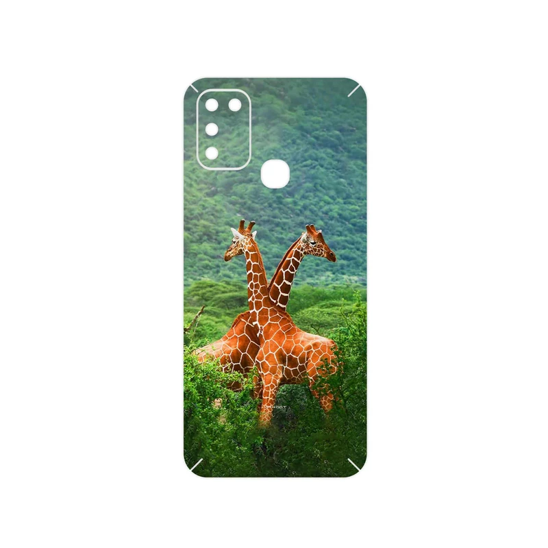 برچسب پوششی ماهوت مدل Giraffe مناسب برای گوشی موبایل اینفینیکس Hot 11 Play