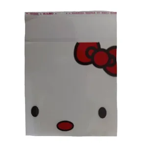 سلفون بسته بندی مدل لبه چسبدار طرح کیتی سایز 10 × 10 سانتی‌متر بسته 30 عددی