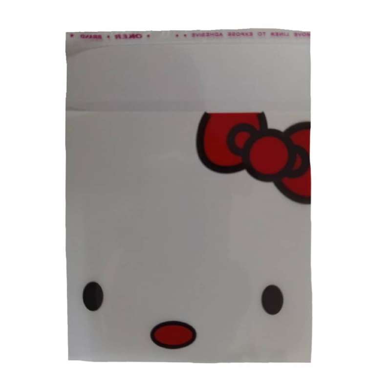 سلفون بسته بندی مدل لبه چسبدار طرح کیتی سایز 10 × 10 سانتی‌متر بسته 30 عددی