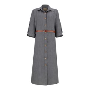 مانتو زنانه السانا مدل واران کد 220227 رنگ فیلی