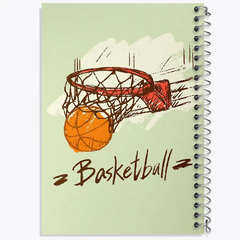 دفتر مشق 100 برگ خندالو طرح بسکتبال Basketball کد 26442