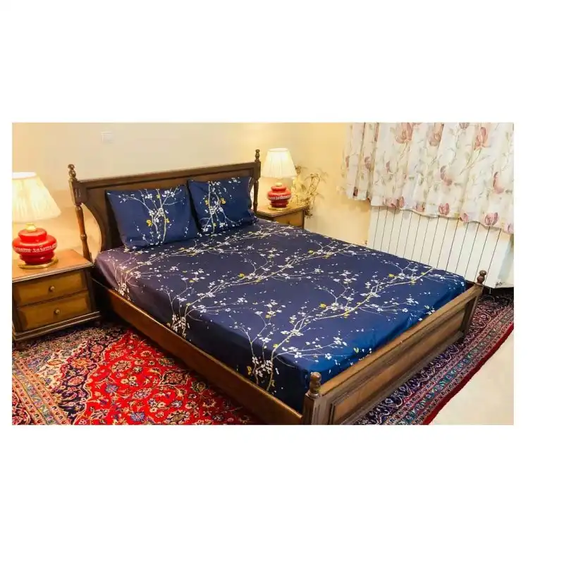 پارچه ملحفه مدل شکوفه و تاریکی