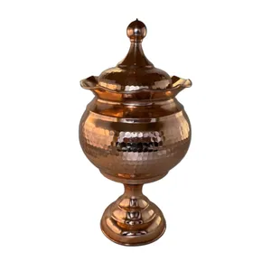 آجیل خوری مسی مدل لبه دالبر کد 2434-3