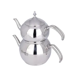 ست کتری و قوری ام جی اس مدل استیل کد 41020