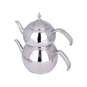 ست کتری و قوری ام جی اس مدل استیل کد 41020