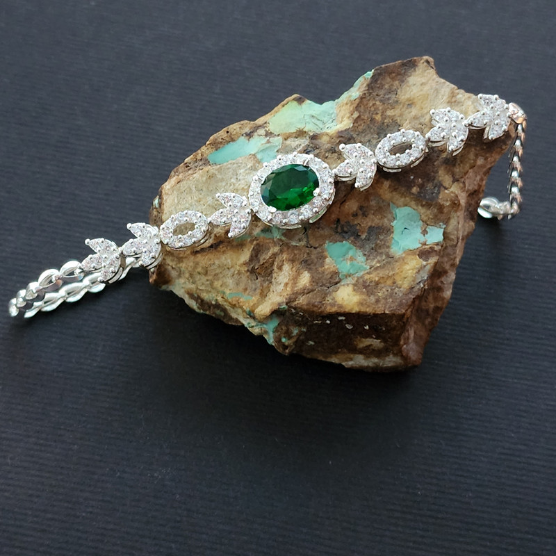 دستبند نقره زنانه مدل 30535 دستبند نقره زنانه مدل 30535