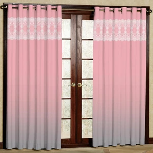 پرده مدل مخمل پانچی کد 1204T2 سایز 200x140 سانتی متر