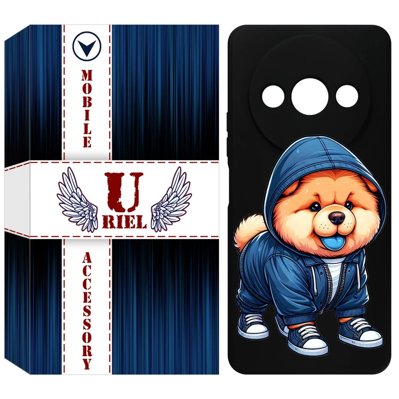کاور یوریل قاب مدل KSH کد 65 طرح سگ مناسب برای گوشی موبایل شیائومی Redmi A3 / A3x