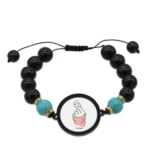 دستبند زنانه ناکسیگو طرح دست و قلب کد BR4352