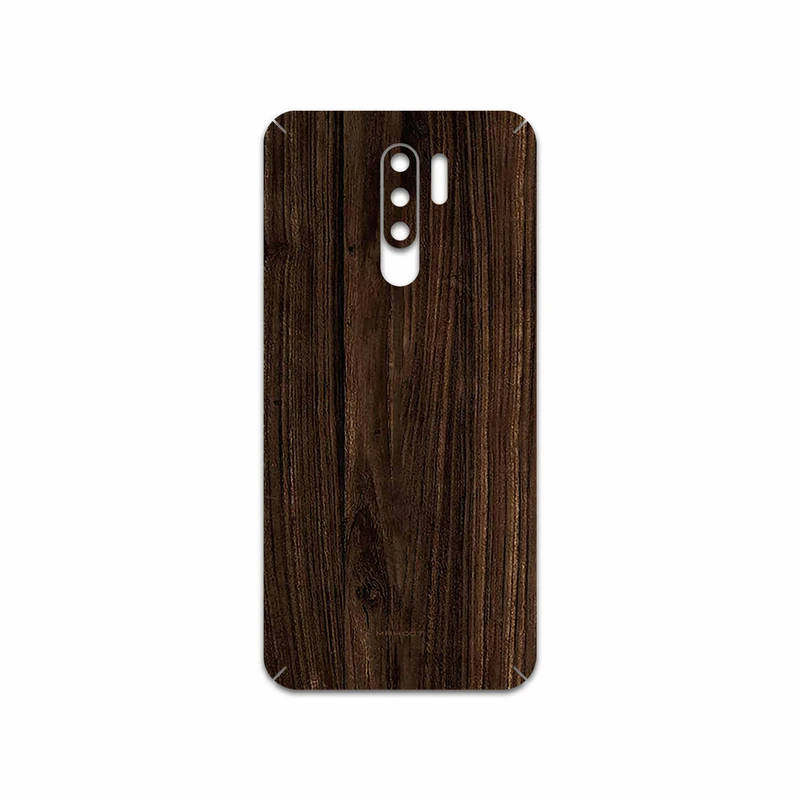 برچسب پوششی ماهوت مدل Dark Walnut Wood مناسب برای گوشی موبایل شیائومی Redmi 9