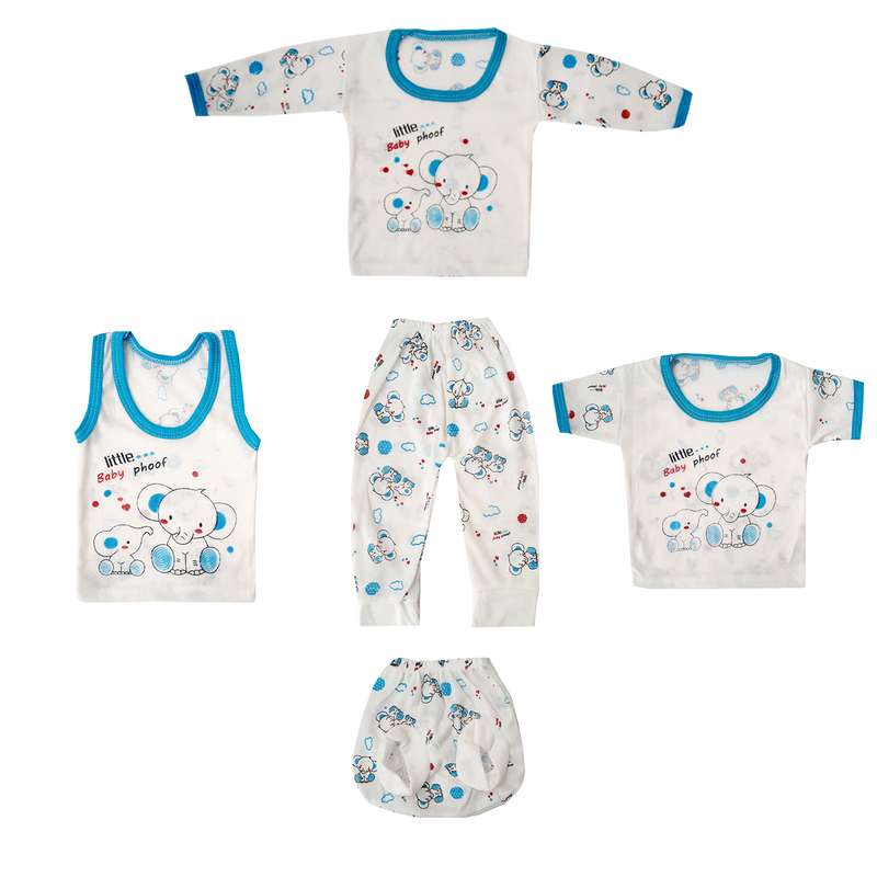 ست 5 تکه لباس نوزادی طرح دامبو مدل  F5K-29