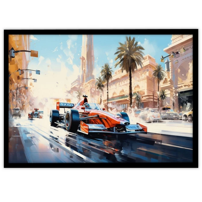 تابلو نوری بکلیت طرح ماشین مسابقه رالی مدل B-MID-17376