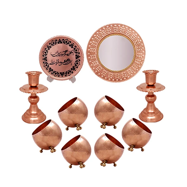ست 10 تکه هفت سین مسی کد ZH223.11