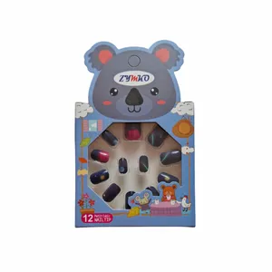 ناخن مصنوعی کودک زیمکو مدل 1761 بسته 12 عددی