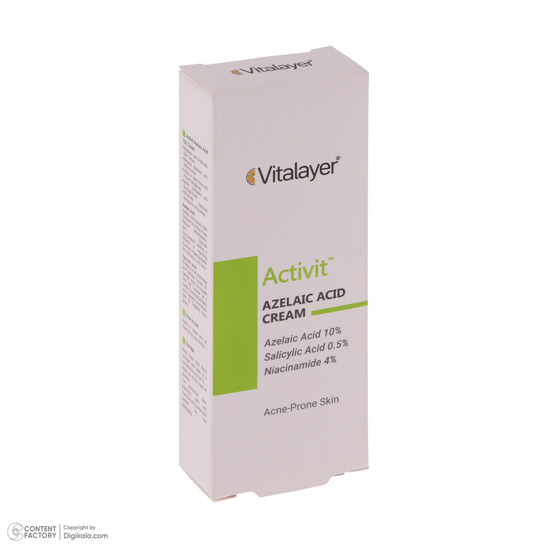 کرم ضد جوش ویتالیر مدل Activit مناسب پوست‌های آکنه‌ای حجم 30 میلی لیتر