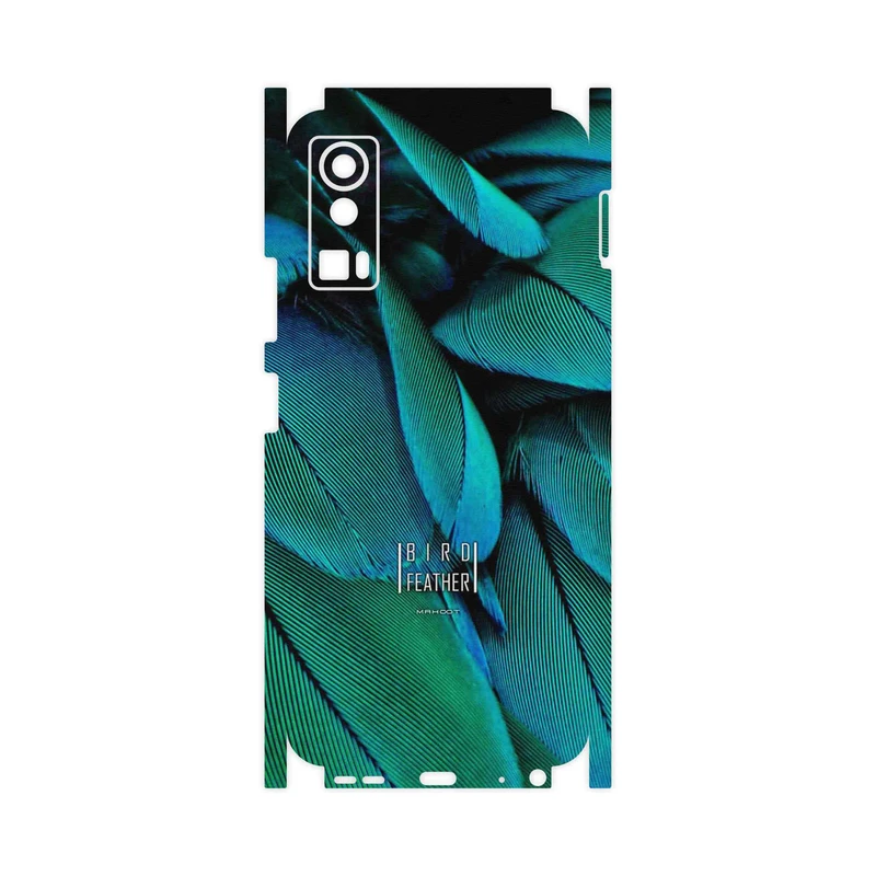 برچسب پوششی ماهوت مدل Green Feather-FullSkin مناسب برای گوشی موبایل جی پلاس X20