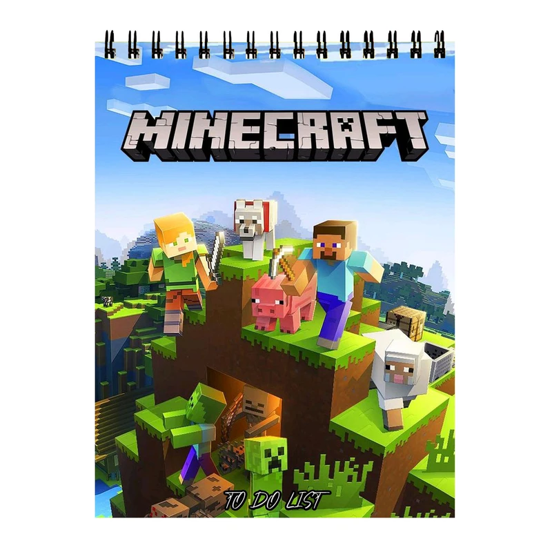 دفتر برنامه‌ریزی 60 برگ مدل بازی ماین کرافت کد 29
