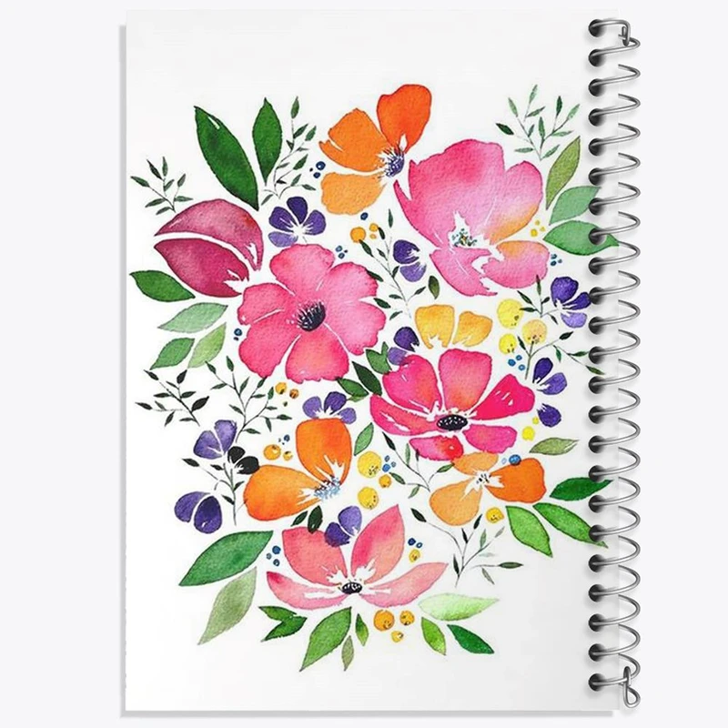 دفتر مشق 50 برگ خندالو مدل گل کد 2229