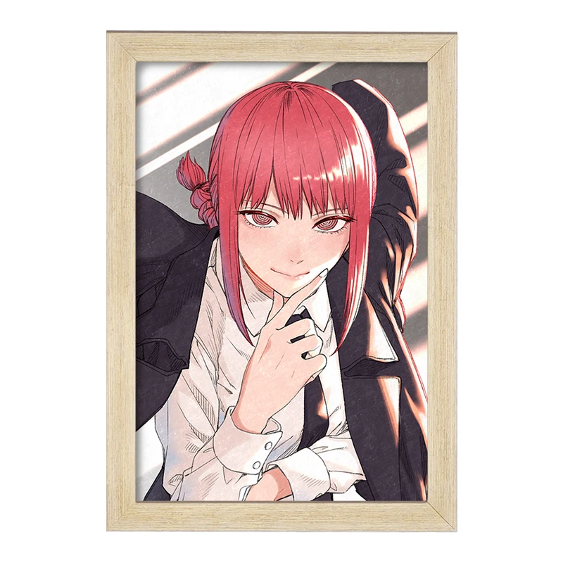 تابلو خندالو مدل ماکیما انیمه مرد اره ای Chainsaw Man  کد 22334