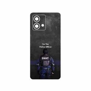 MAHOOT Police Officer Cover Sticker for Motorola Moto G84