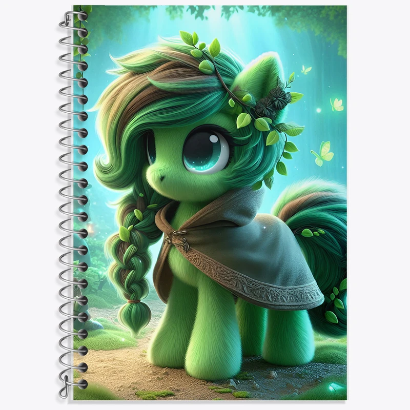 دفتر زبان 50 برگ خندالو مدل دو خط طرح اسب پونی کد F6076