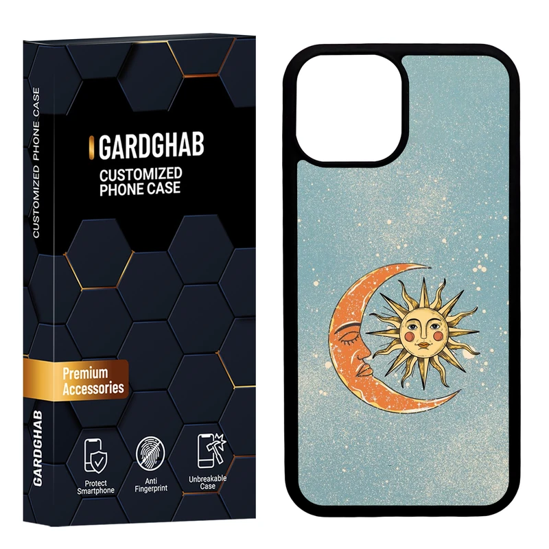 کاور گارد قاب مدل دور ژله ای هنری مناسب برای گوشی موبایل اپل iPhone 13 Mini