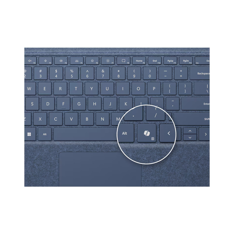 کیبورد تبلت مایکروسافت مدل Surface Pro Copilot Keyboard with Slim Pen 2 مناسب برای تبلت مایکروسافت سرفیس Pro 8/Pro 9/Pro 10/Pro 11 به همراه قلم اسلیم 2