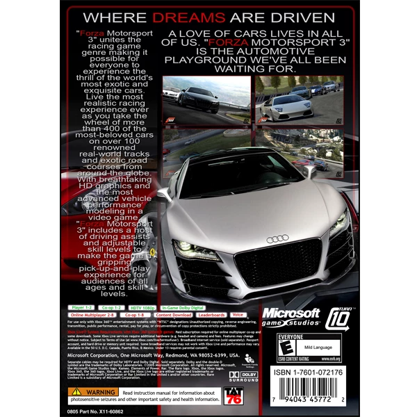 بازی Forza motorsport 3 مخصوص Xbox 360