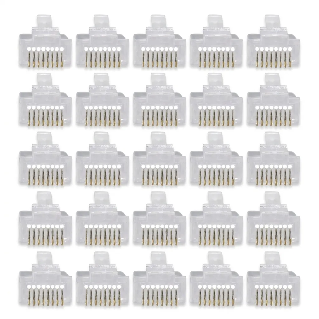 سوکت شبکه CAT6 مدل OPEN END بسته 25 عددی