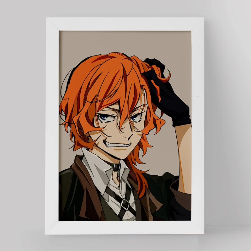 تابلو خندالو مدل ناکاهارا چویا انیمه سگ های ولگرد بانگو کد 11783