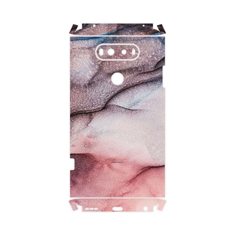 برچسب پوششی ماهوت مدل Smoky pink marble-FullSkin مناسب برای گوشی موبایل ال جی V20