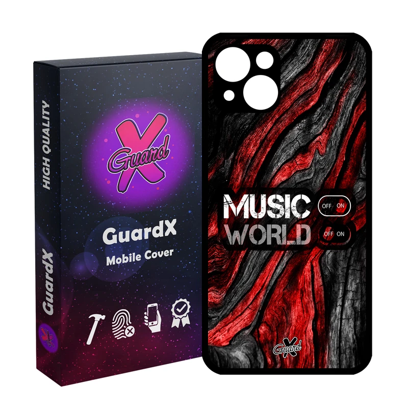 کاور گارد ایکس طرح Music مدل Glass10160 مناسب برای گوشی موبایل اپل iPhone 13