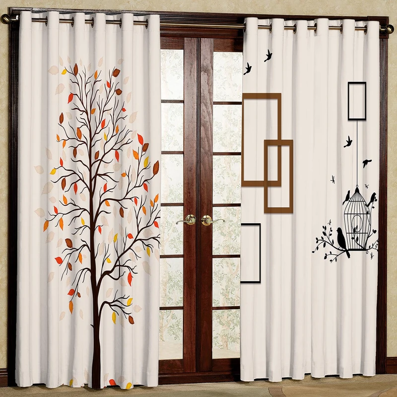 پرده مدل هازان پانچی کد m1312-1313 سایز 280x140 سانتی متر