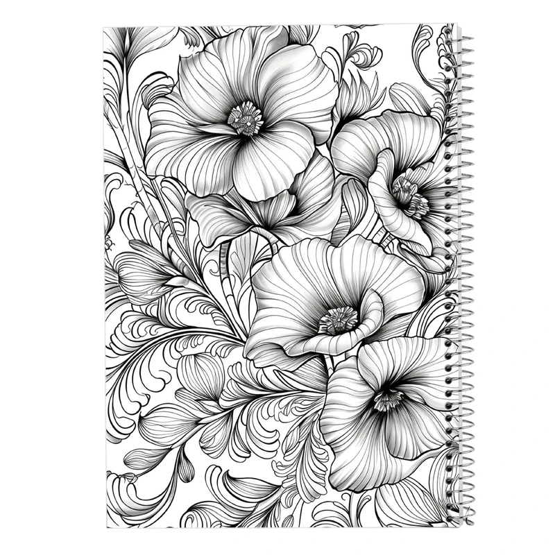 دفتر لیست خرید 50 برگ مدوپد مدل گل کد DF14004