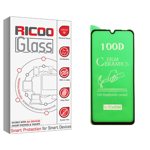 محافظ صفحه نمایش سرامیکی ریکوو مدل +HD مناسب برای گوشی موبایل هوآوی P 30 lite