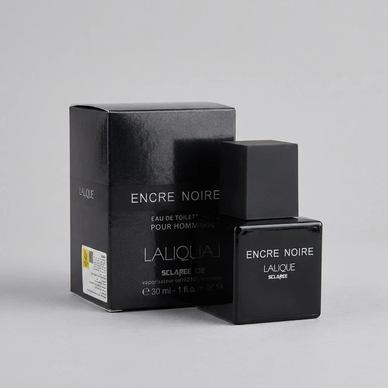 عطر جیبی مردانه اسکلاره مدل Lalique Encre Noir حجم 30 میلی لیتر